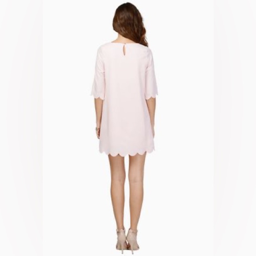 Tobi Blush Pink Scalloped Shift Dress - Picture 2 of 7